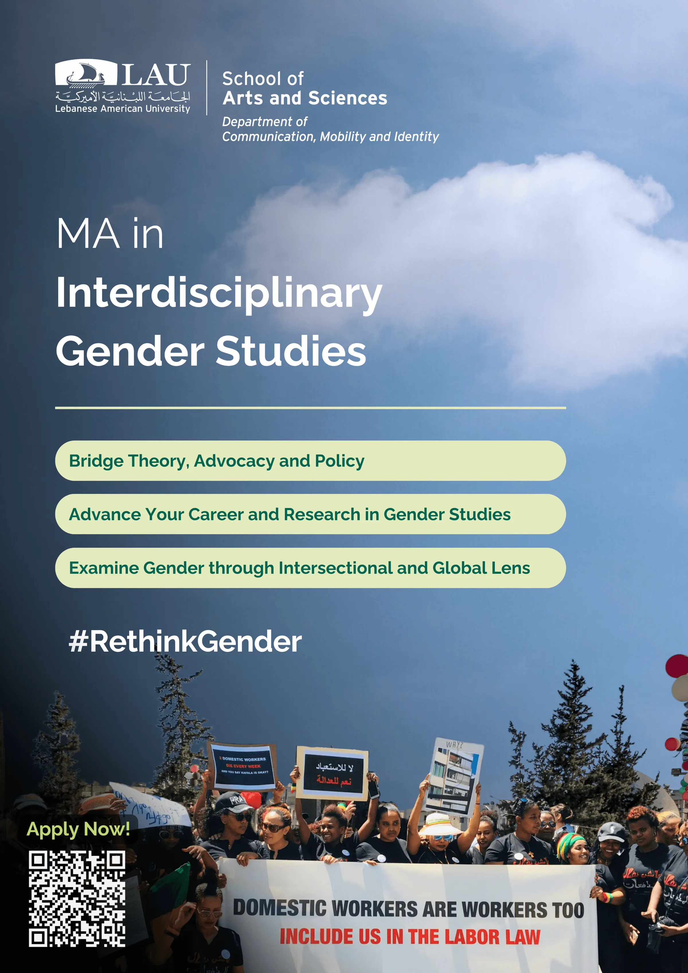 MA in Interdisciplinary Gender Studies poster
