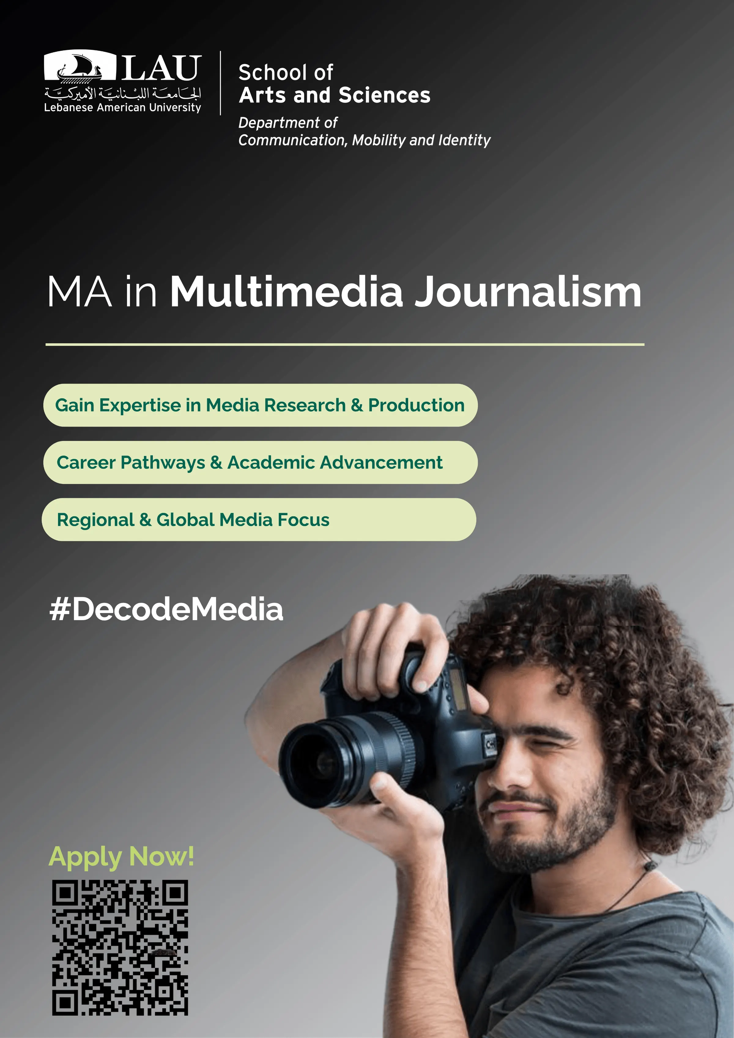 MA in Multimedia Journalism poster